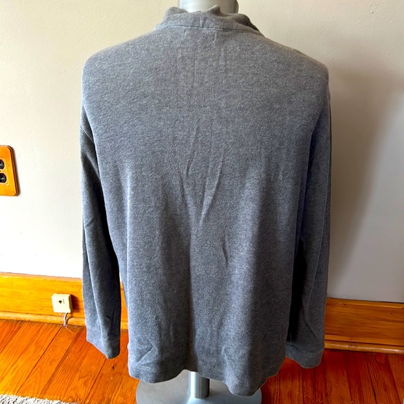 Calvin Klein Gray 1/4 Zip Sweater - Picture 3 of 7